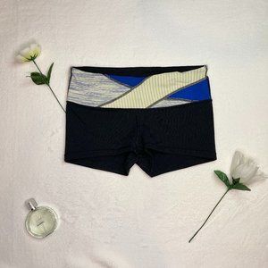 Lululemon Black And Colorful Reversible Shorts